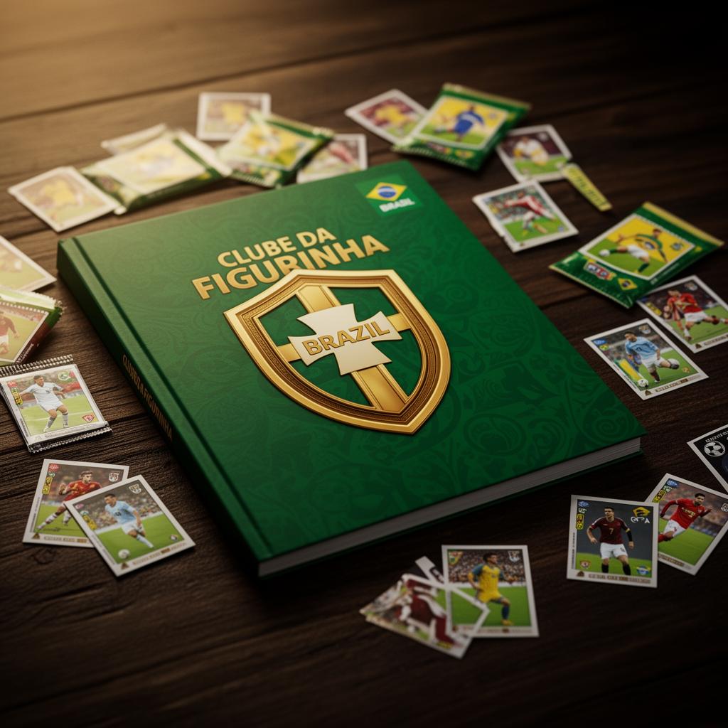 Álbum e figurinhas Clube da Figurinha